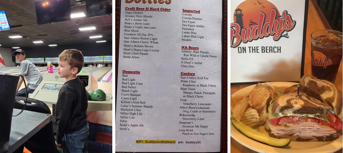 Buddy's on the Beach Menu